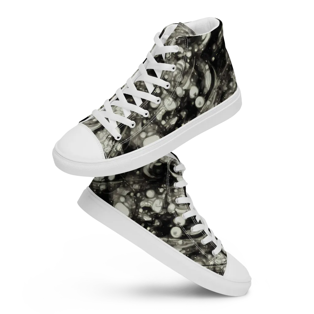 Lunar Molten on Women's High Top Canvas Shoes — Front