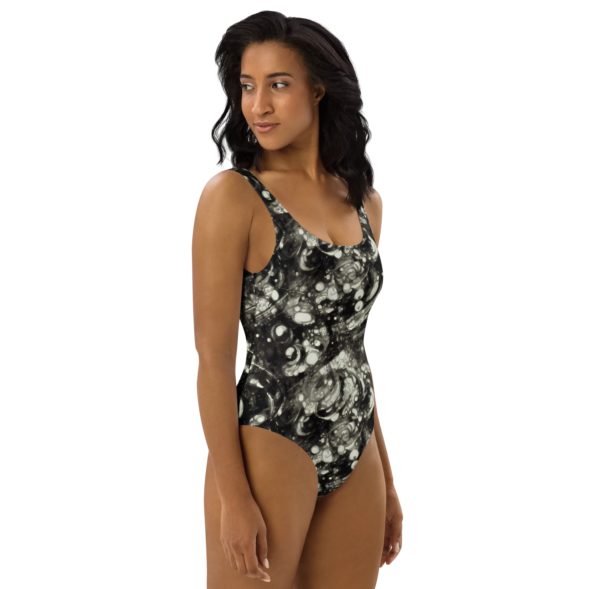 Lunar Molten on One-Piece Swimsuit — Right