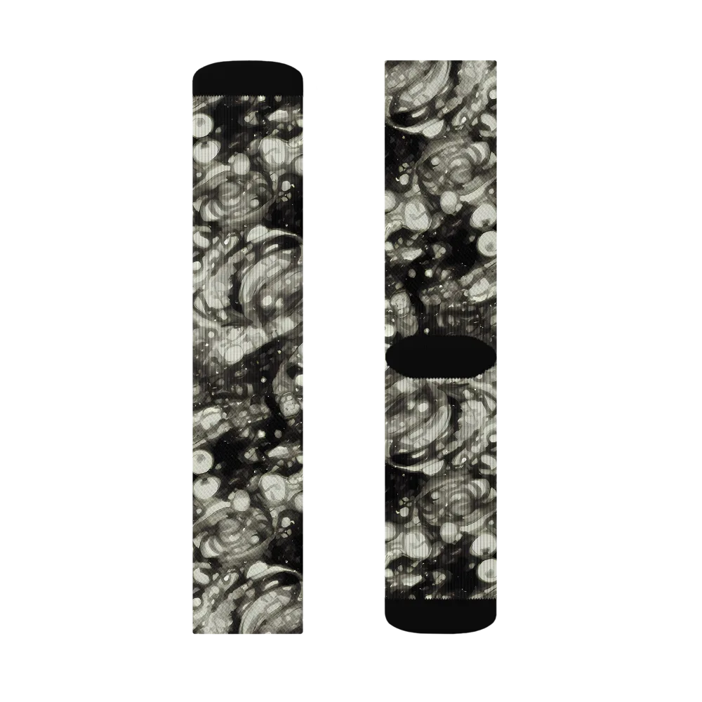 Lunar Molten on Socks — Left Sock