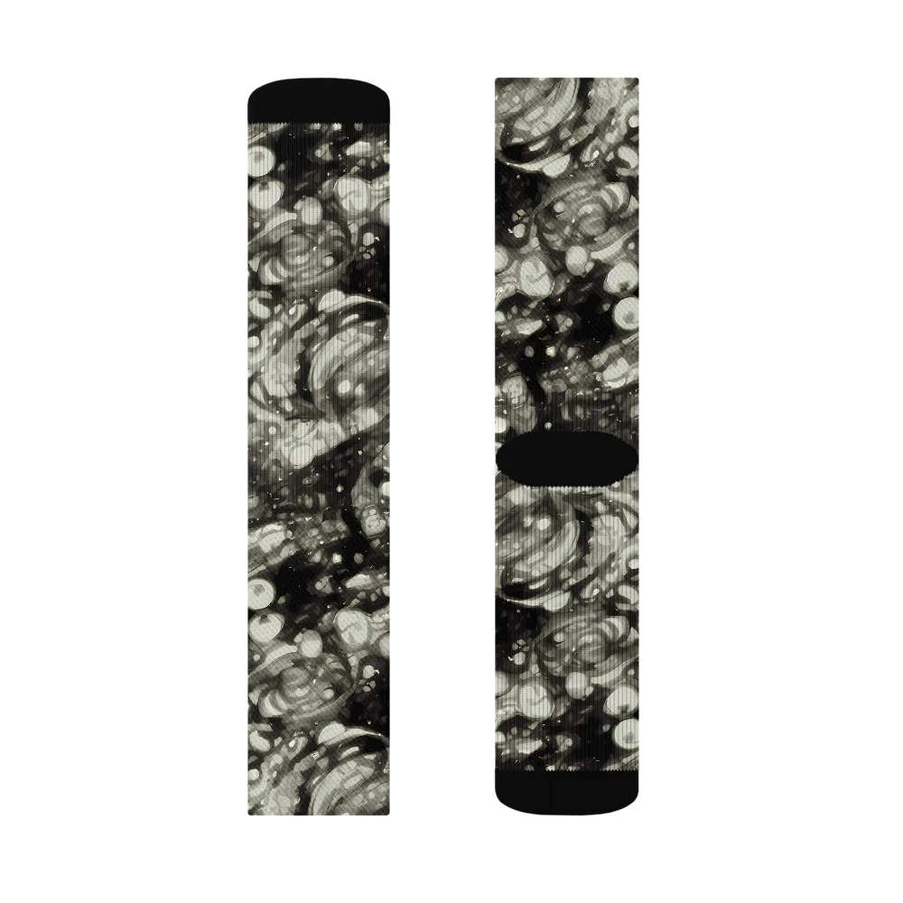 Lunar Molten on Socks — Right Sock