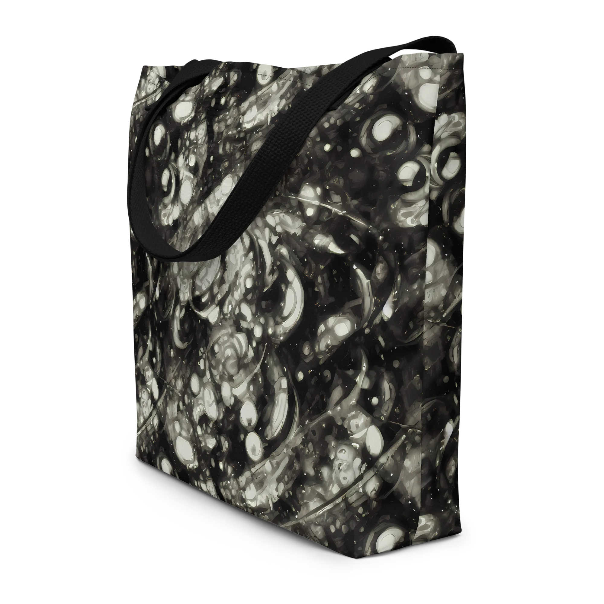 Lunar Molten on Large Tote Bag W/ Pocket — Front