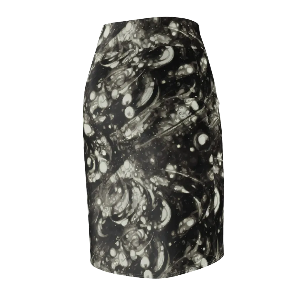 Lunar Molten on Pencil Skirt — Back Side