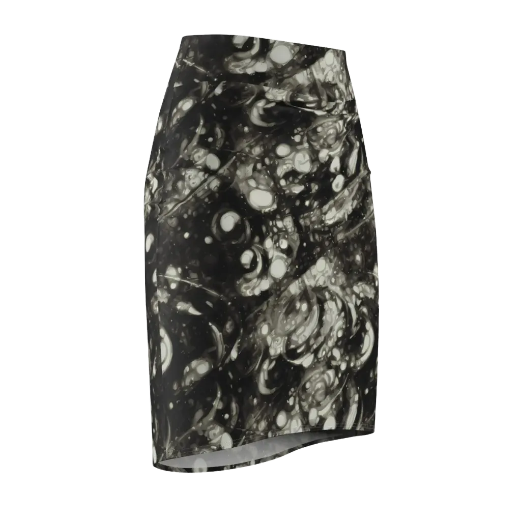 Lunar Molten on Pencil Skirt — Front Side