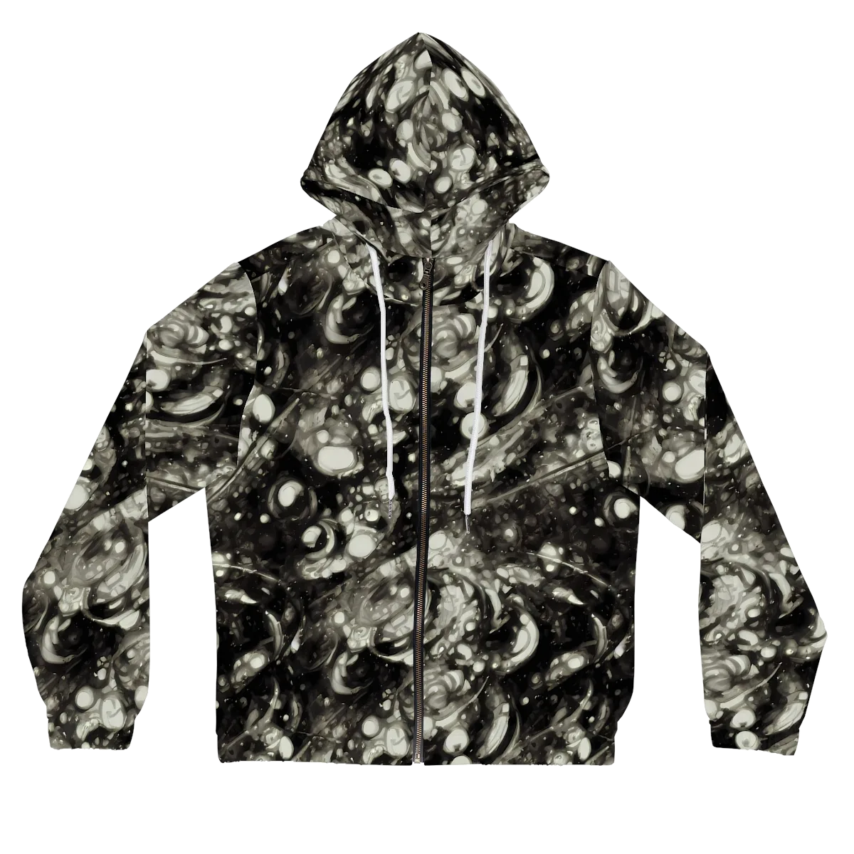 Lunar Molten on Women's Full-Zip Hoodie — Front