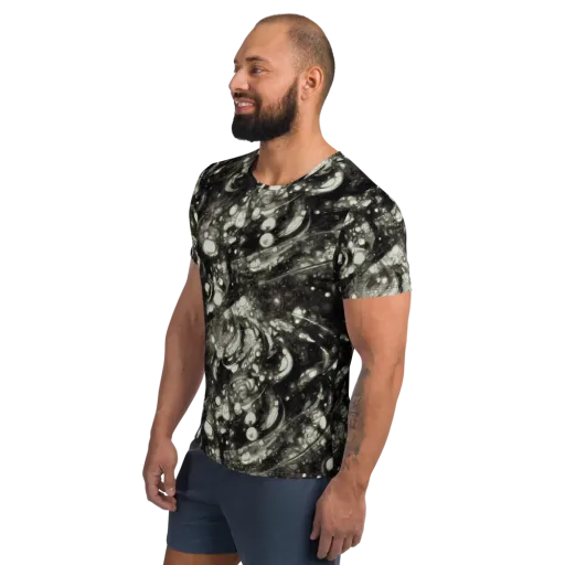 Lunar Molten on a Men's Athletic T-Shirt