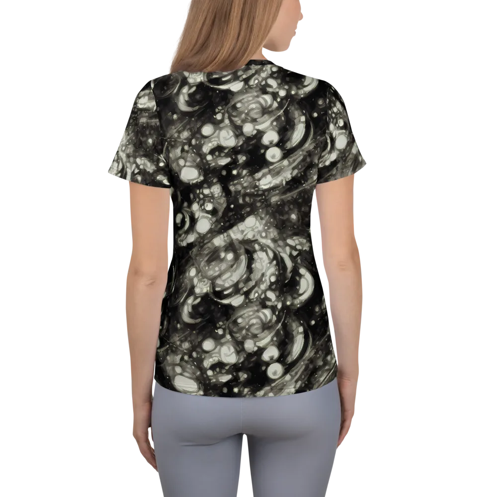 Lunar Molten on Women's Athletic T-Shirt — Back