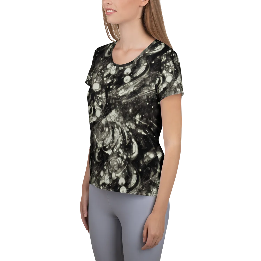 Lunar Molten on Women's Athletic T-Shirt — Left