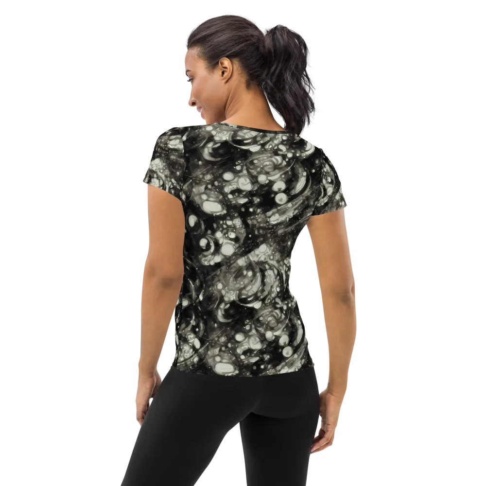 Lunar Molten on Women's Athletic T-Shirt — Back
