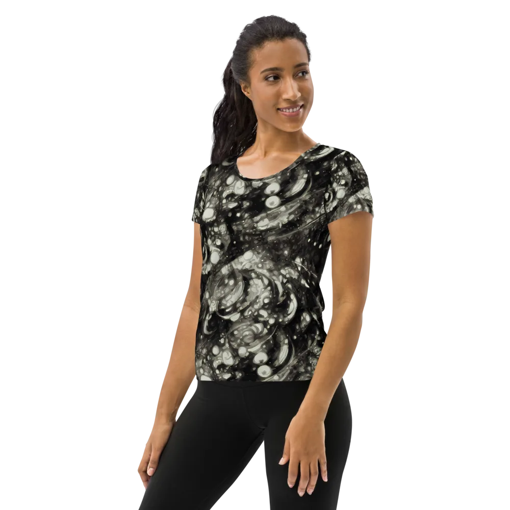 Lunar Molten on Women's Athletic T-Shirt — Left