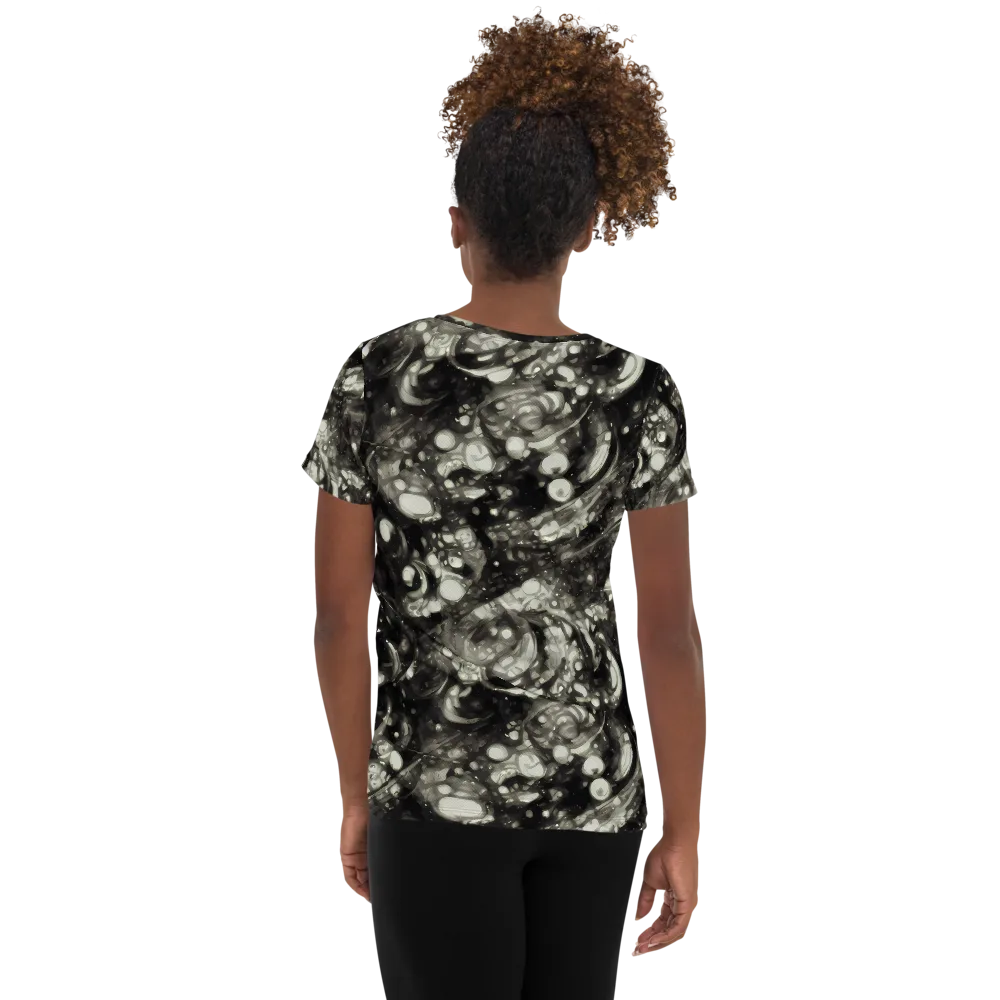 Lunar Molten on Women's Athletic T-Shirt — Back