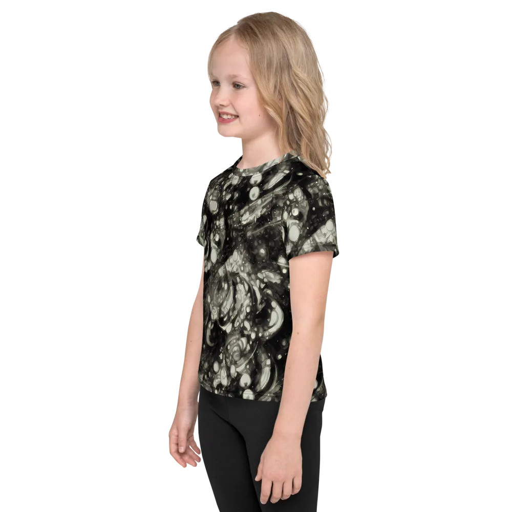 Lunar Molten on Kids Crew Neck T-Shirt — Left