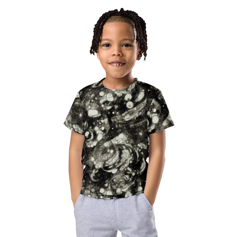 Lunar Molten on Kids Crew Neck T-Shirt — Front