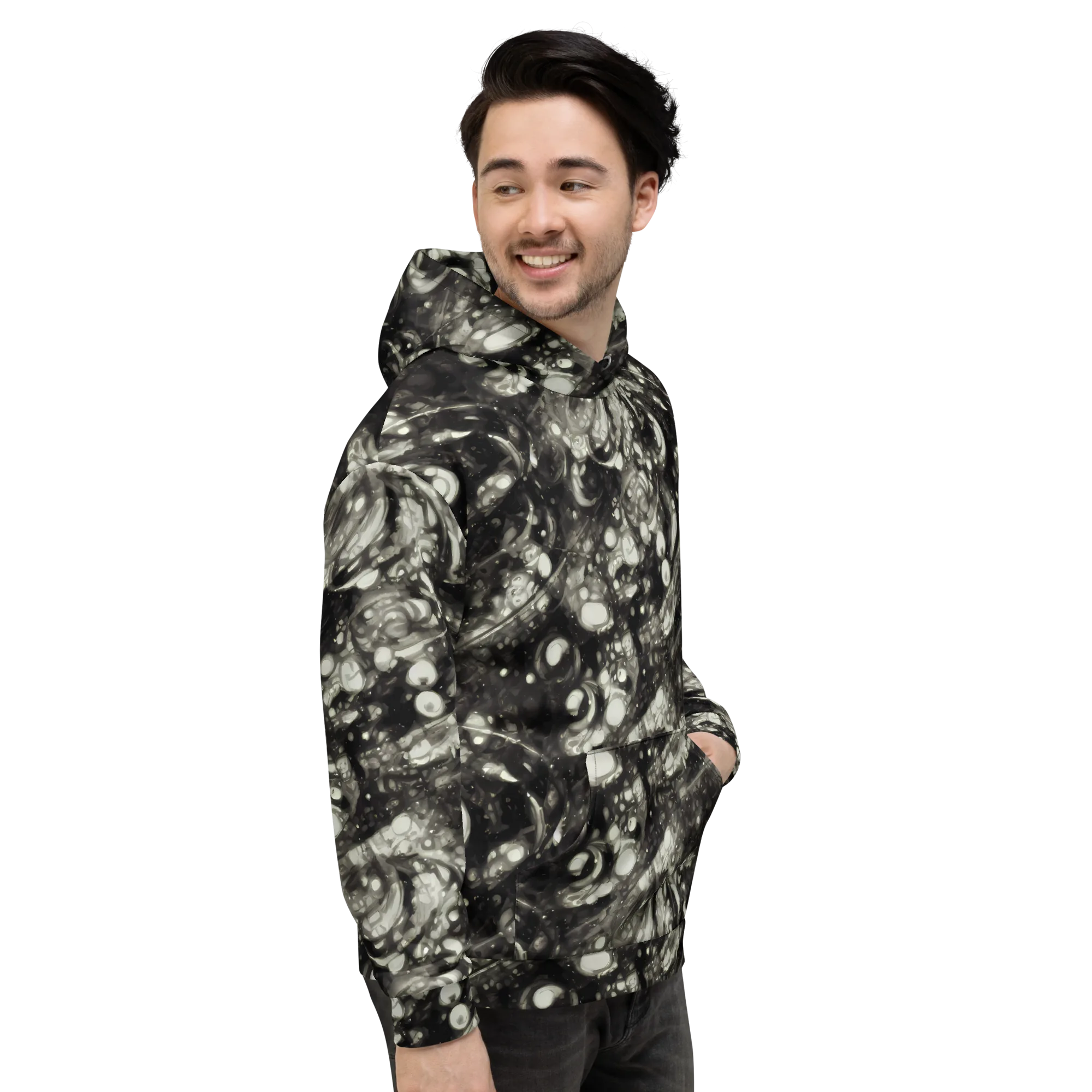 Lunar Molten on Hoodie — Right