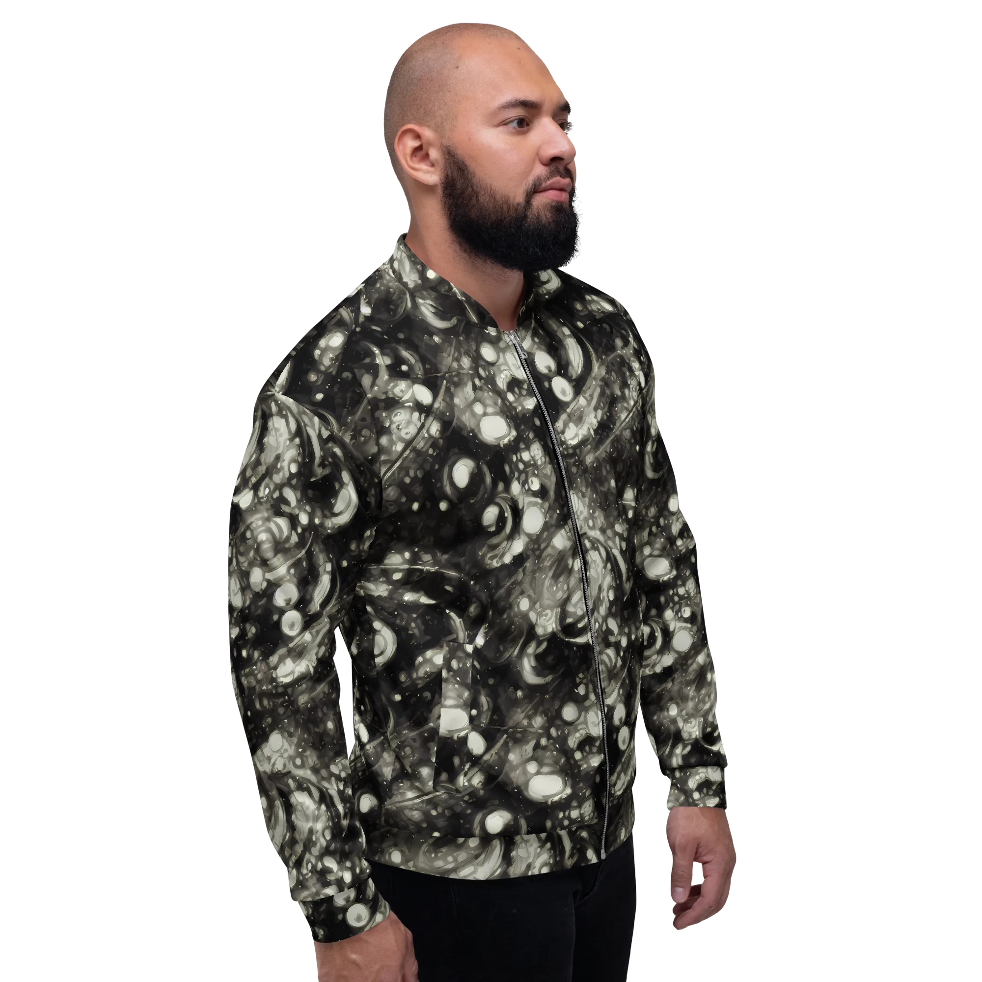 Lunar Molten on Bomber Jacket — Right