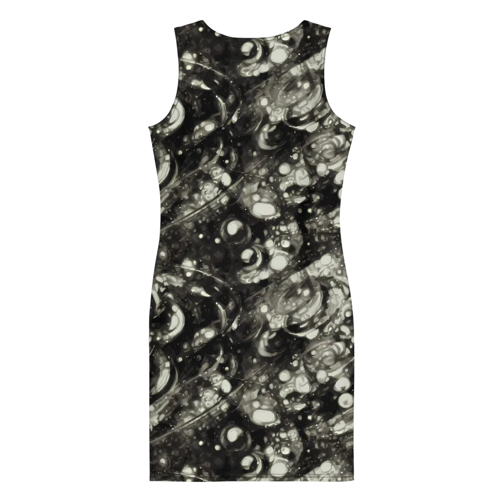 Lunar Molten on Bodycon Dress — Back