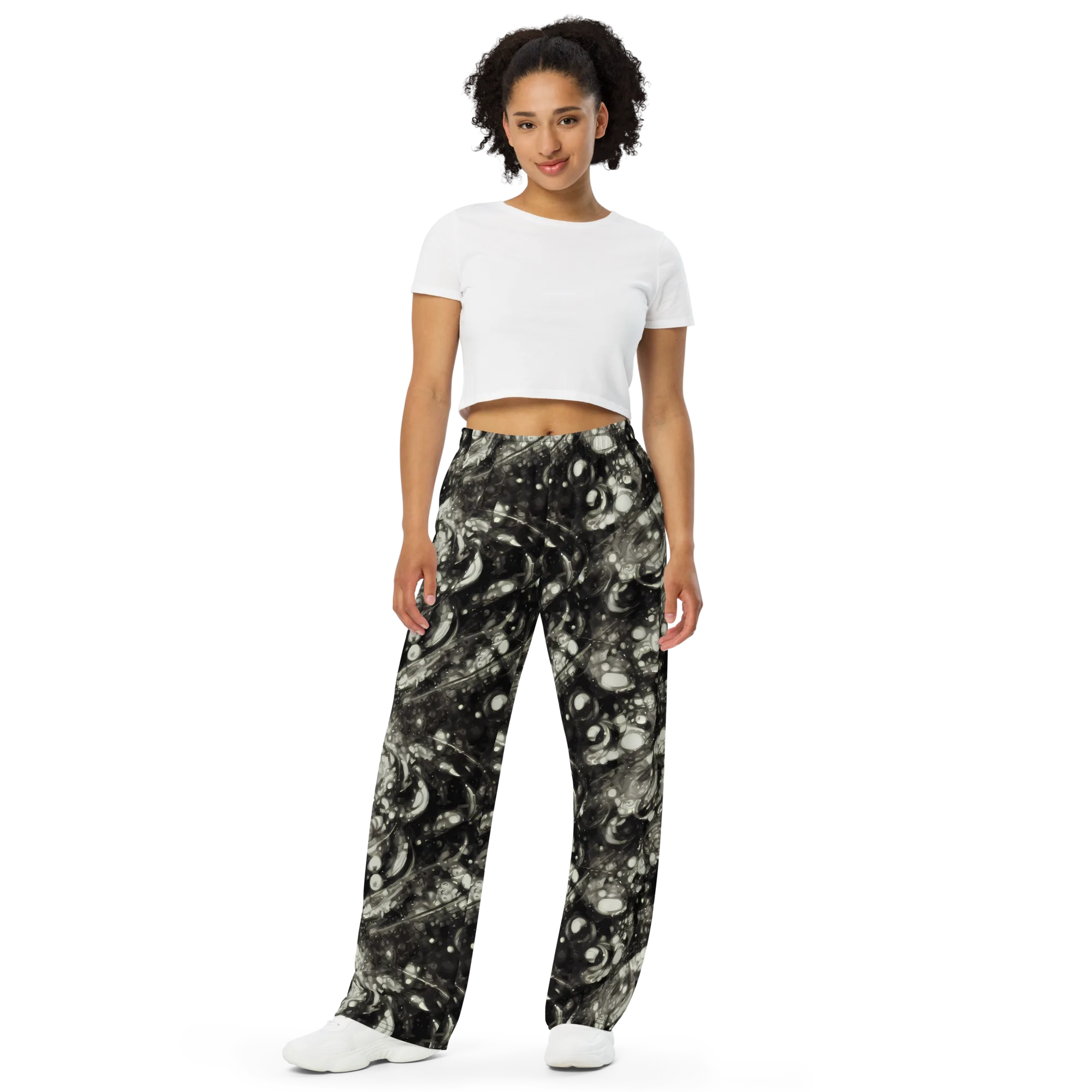 Lunar Molten on Wide-Leg Pants — Front
