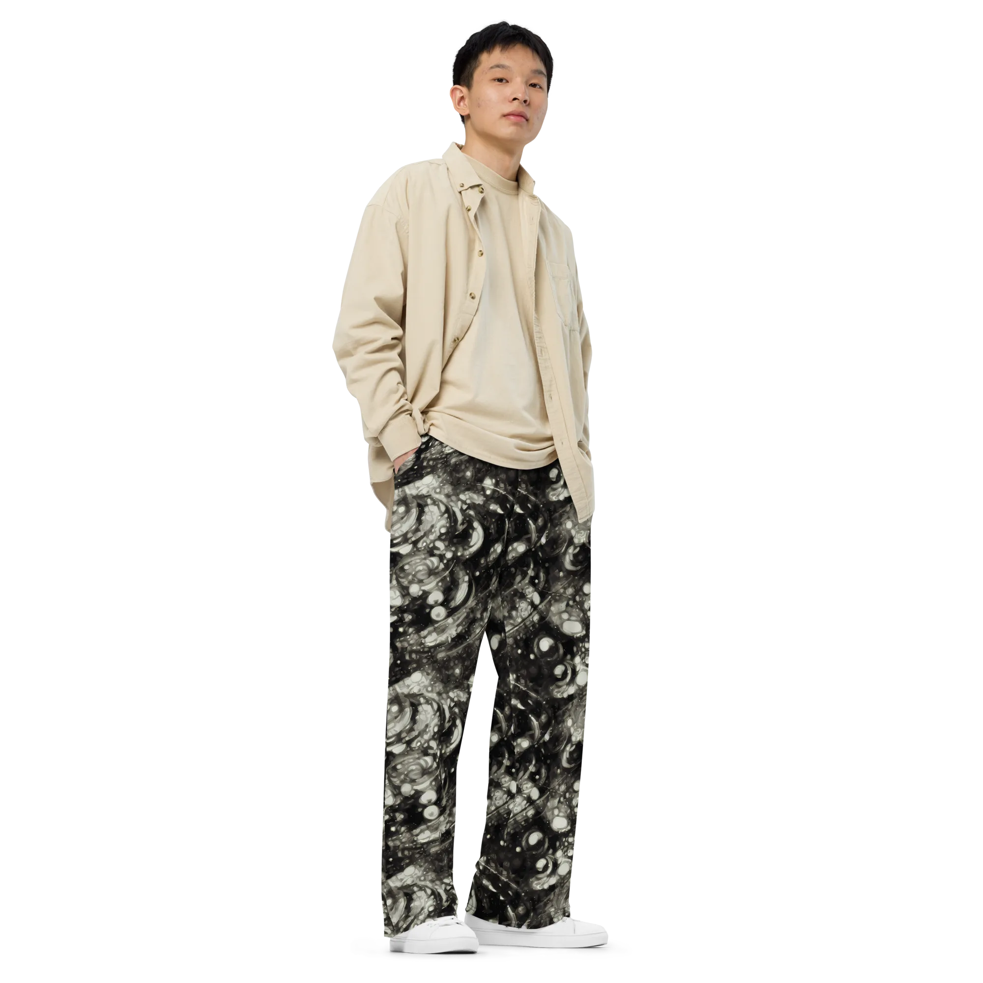 Lunar Molten on Wide-Leg Pants — Right Front