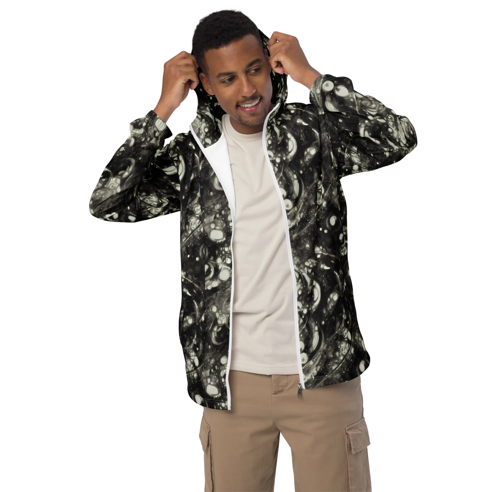 Lunar Molten on Men's Windbreaker — Front