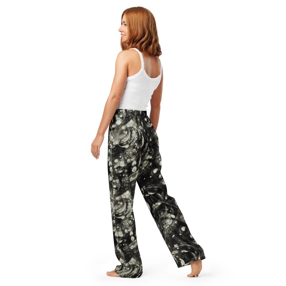Lunar Molten on Women's Pajama Pants — Back