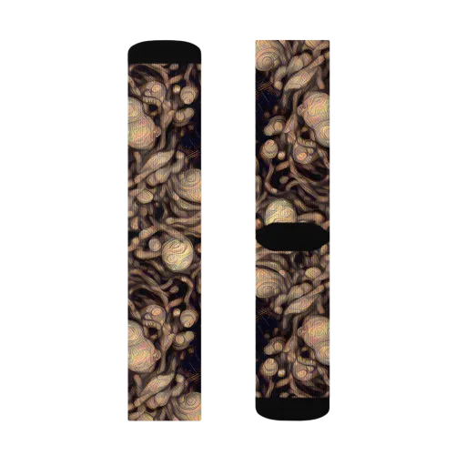 Midnight Tree Rings on a Socks