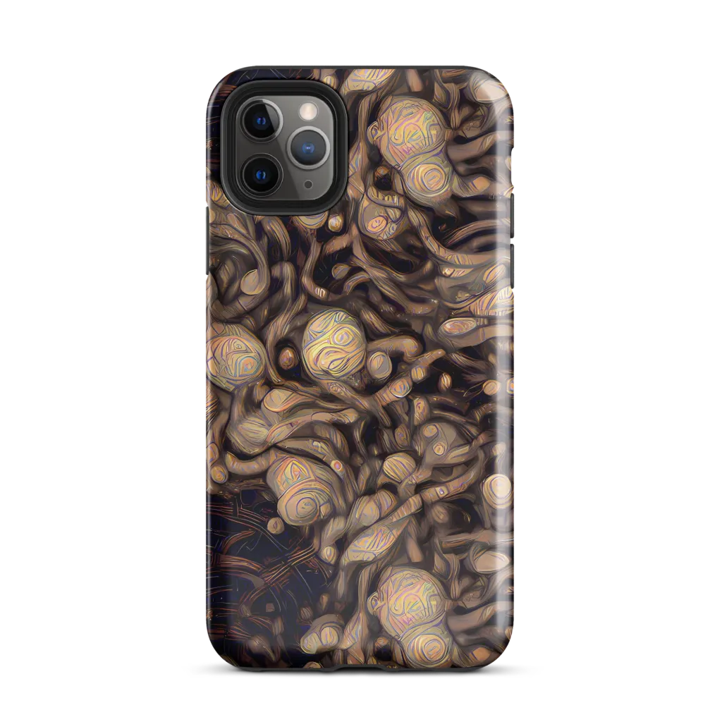 Midnight Tree Rings on Tough Case for iPhone® — Front