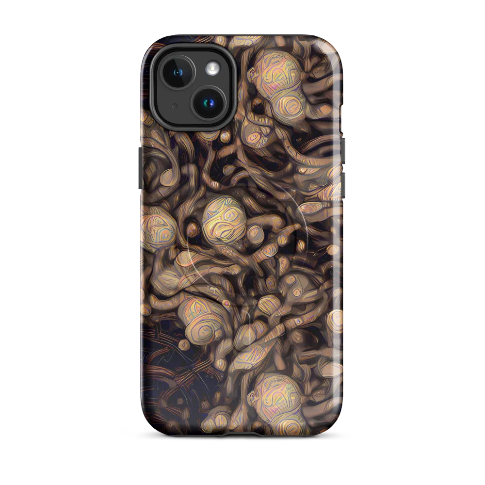 Midnight Tree Rings on MagSafe Tough Case for iPhone® — Front