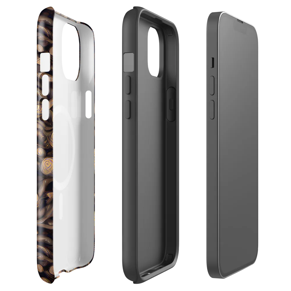 Midnight Tree Rings on MagSafe Tough Case for iPhone® — Front