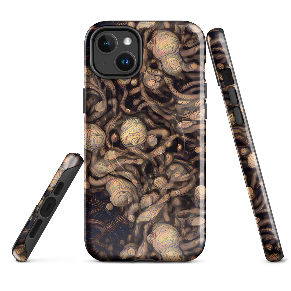 Midnight Tree Rings on MagSafe Tough Case for iPhone® — Front