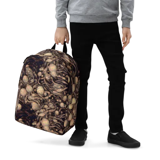 Midnight Tree Rings on a Minimalist Backpack