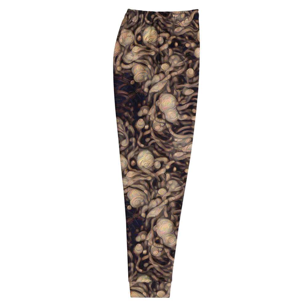Midnight Tree Rings on Men's Joggers — Right