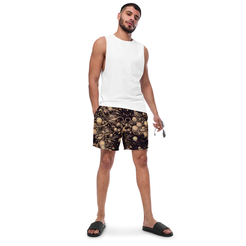 Midnight Tree Rings on Swim Trunks — Front