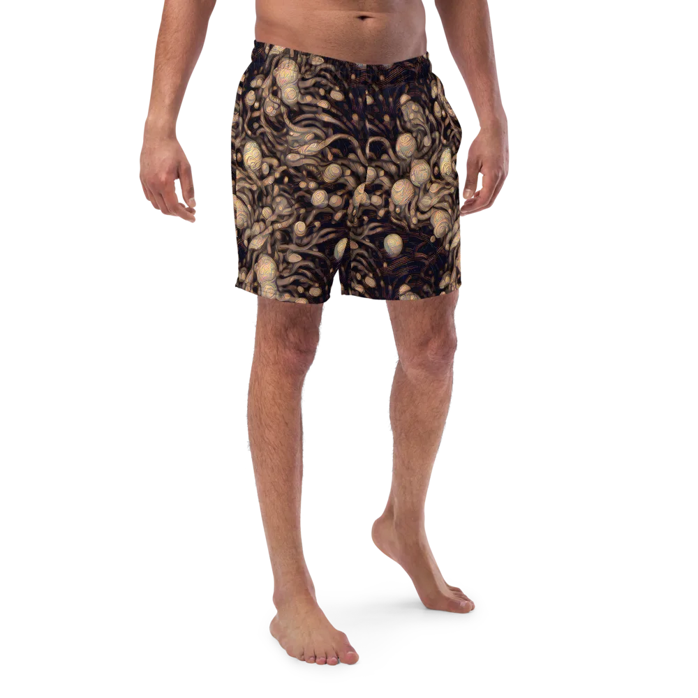 Midnight Tree Rings on Swim Trunks — Front