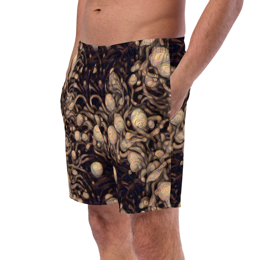 Midnight Tree Rings on Swim Trunks — Left Front