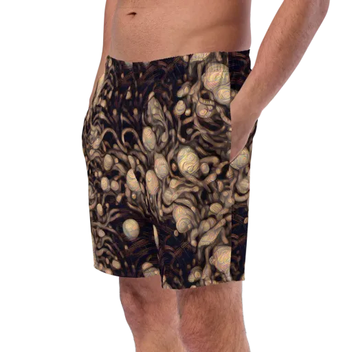 Midnight Tree Rings on a Swim Trunks