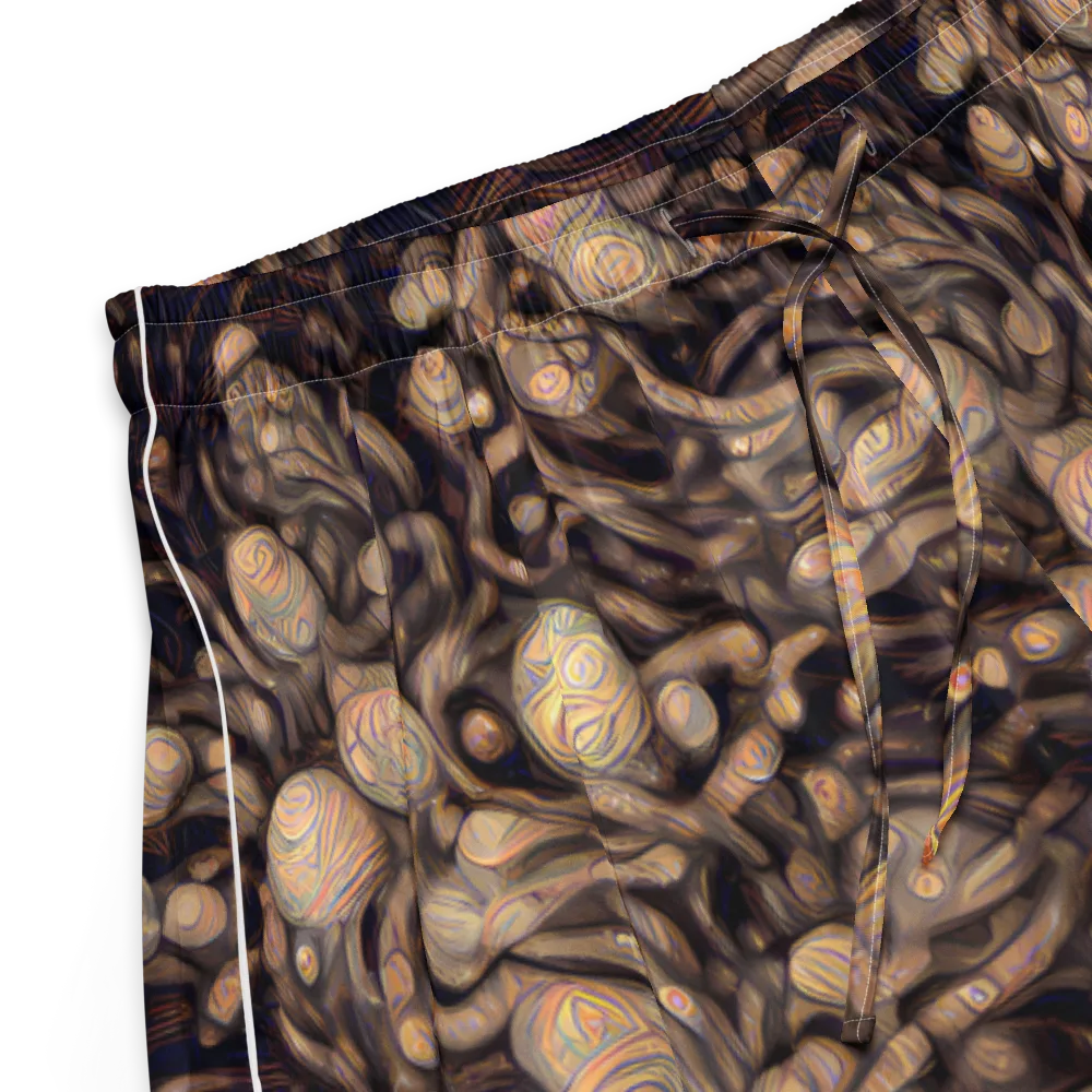 Midnight Tree Rings on Women's Pajama Shorts — Product details