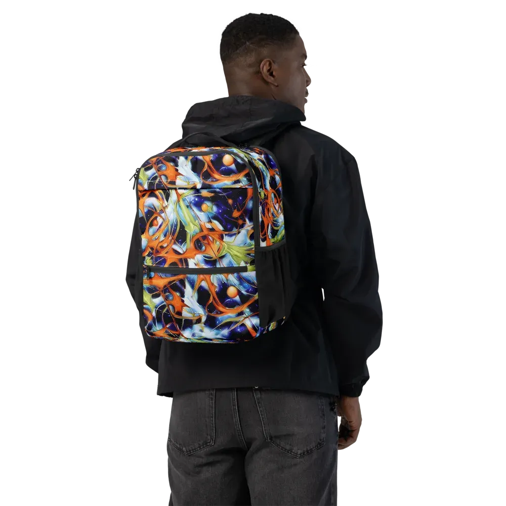 Astral Citrus on Utility Backpack — Back