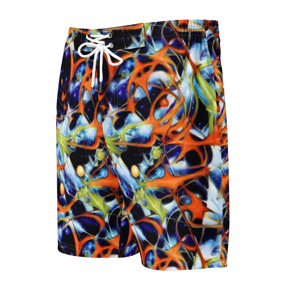 Astral Citrus on Men's Board Shorts — Front