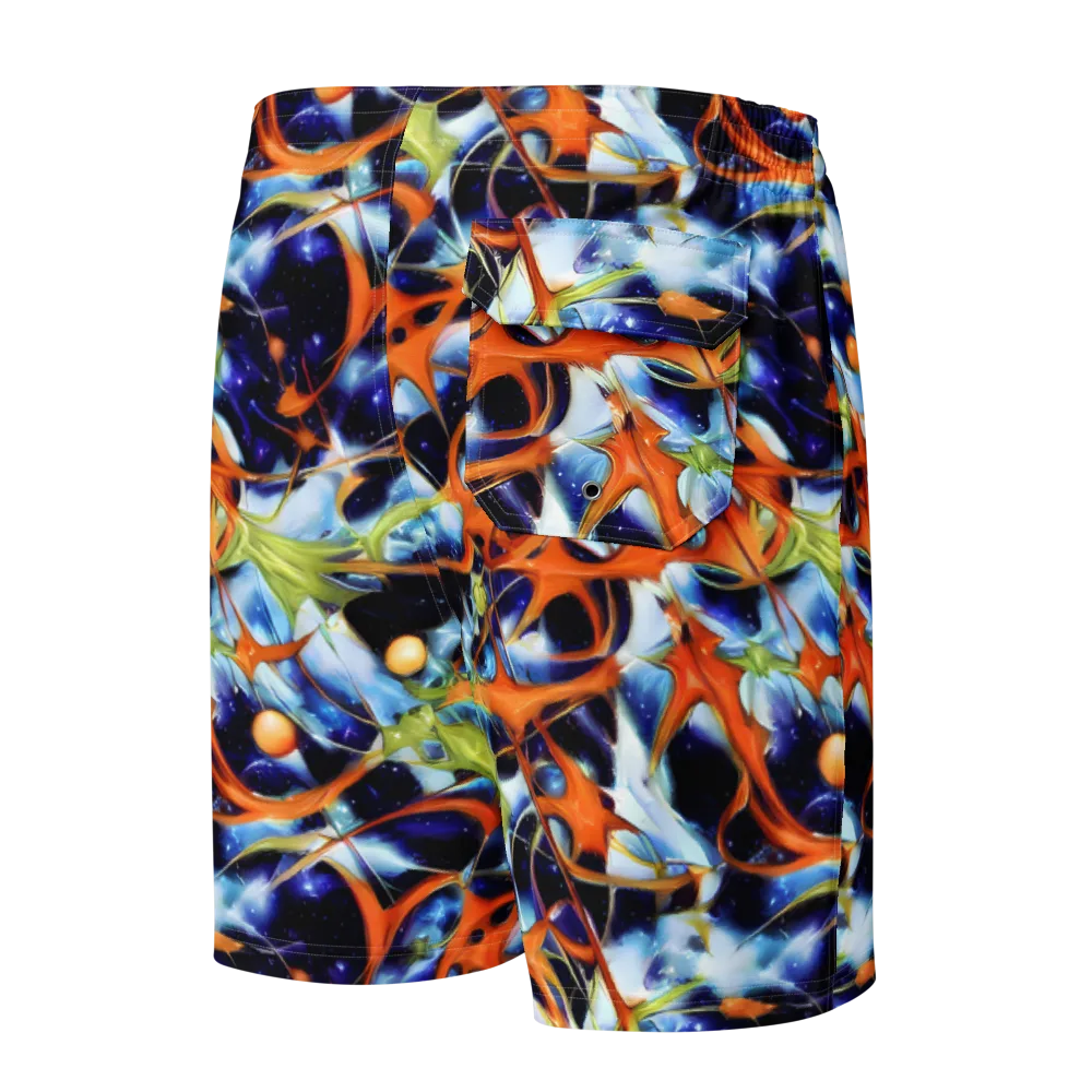 Astral Citrus on Men's Board Shorts — Back