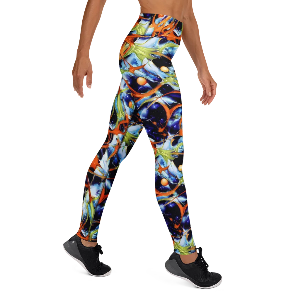 Astral Citrus on Yoga Leggings — Right