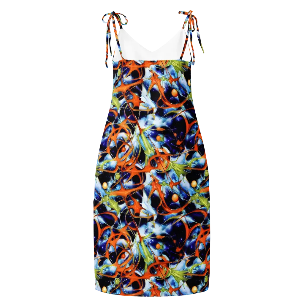 Astral Citrus on Slip Dress — Back
