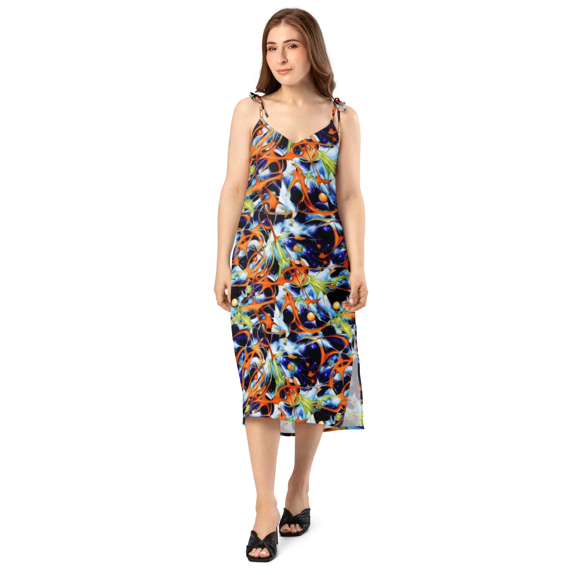 Astral Citrus on Slip Dress — Front