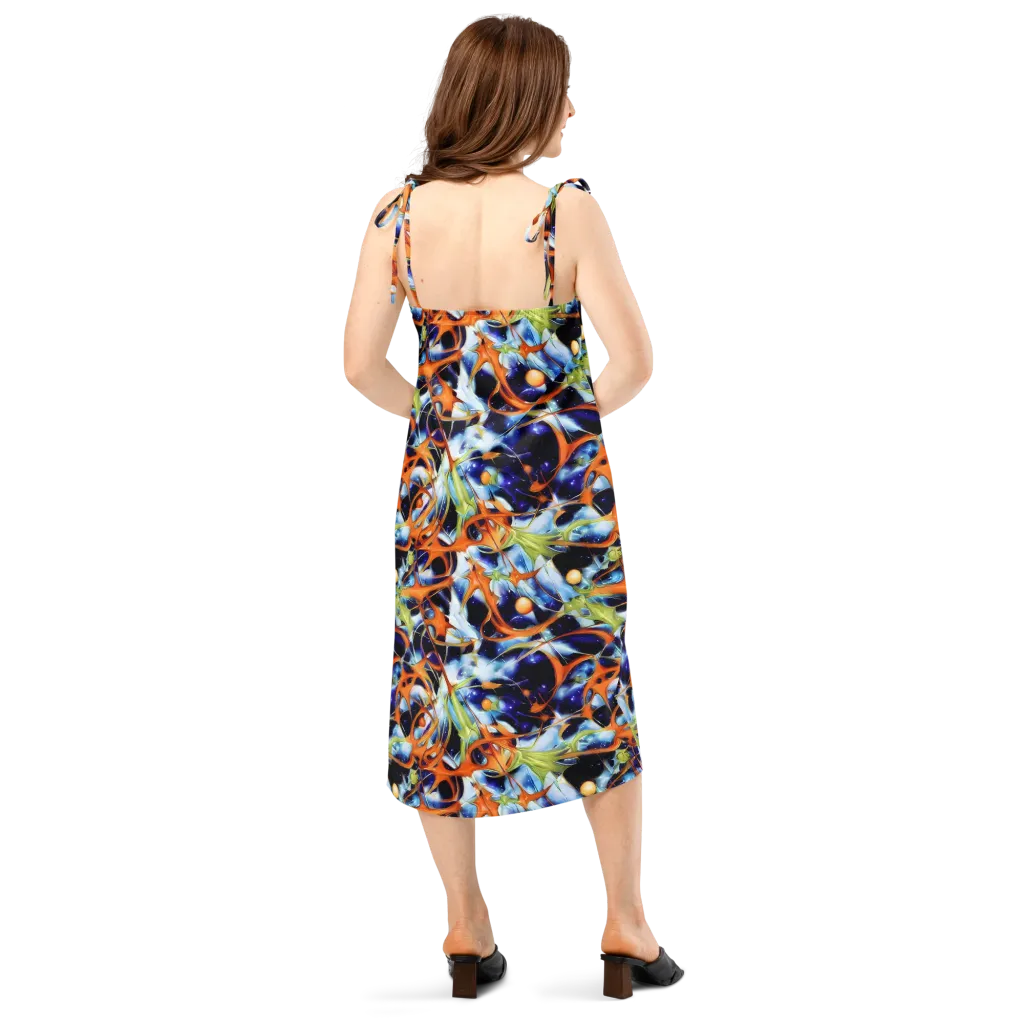 Astral Citrus on Slip Dress — Back