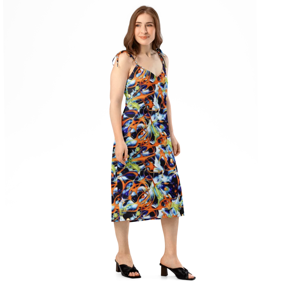 Astral Citrus on Slip Dress — Right Front
