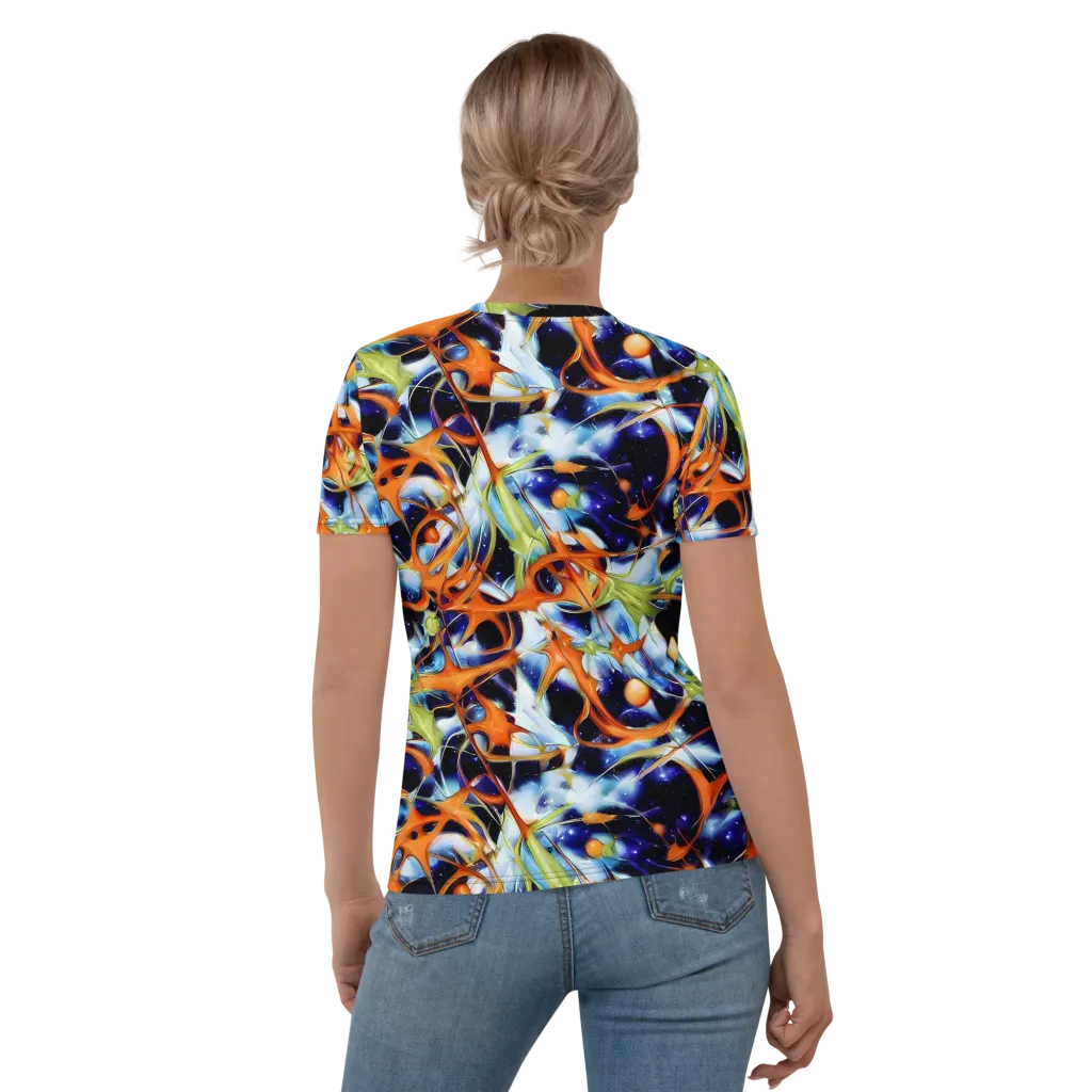 Astral Citrus on Women's Crew Neck T-Shirt — Back