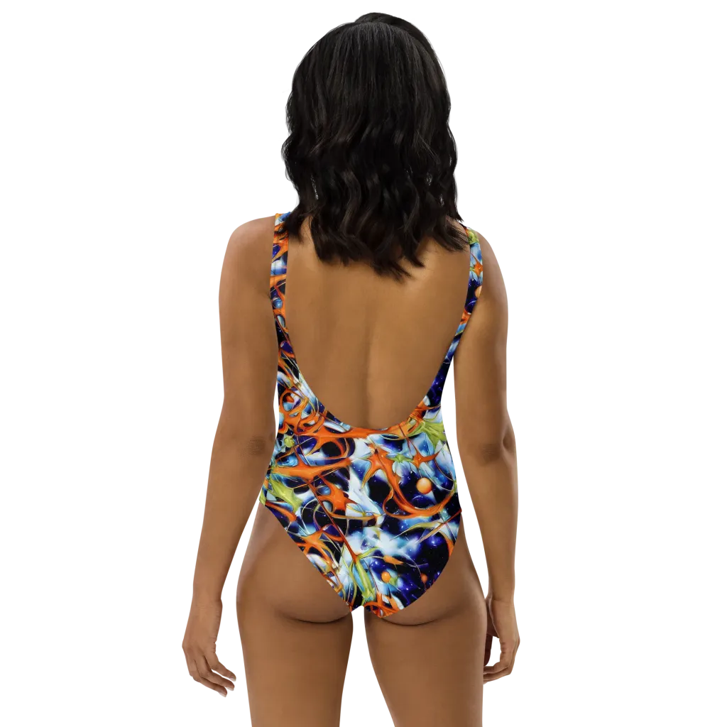 Astral Citrus on One-Piece Swimsuit — Back