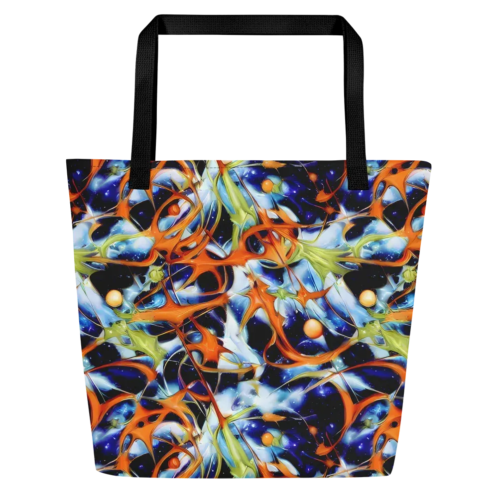 Astral Citrus on Large Tote Bag W/ Pocket — Front
