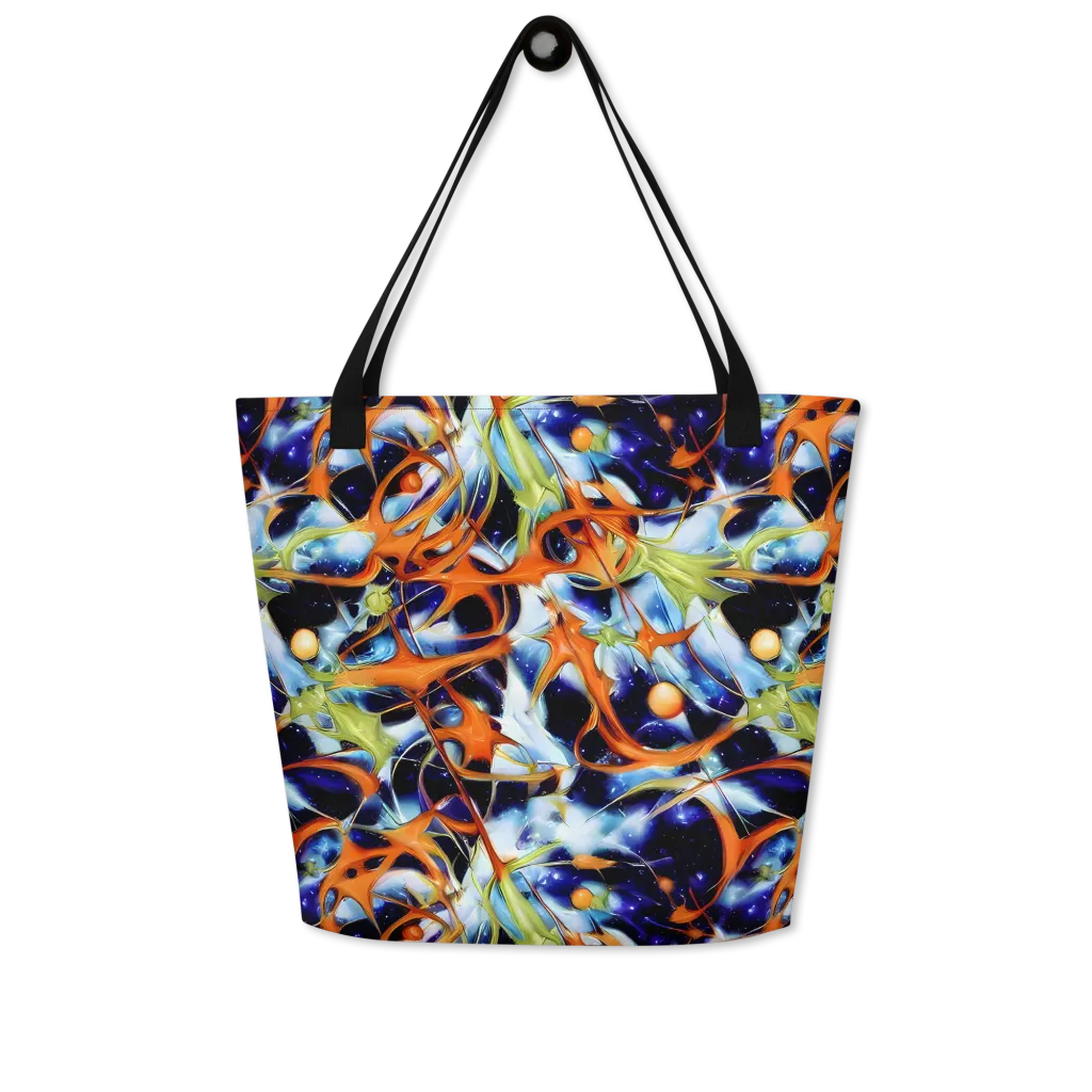Astral Citrus on Large Tote Bag W/ Pocket — Front