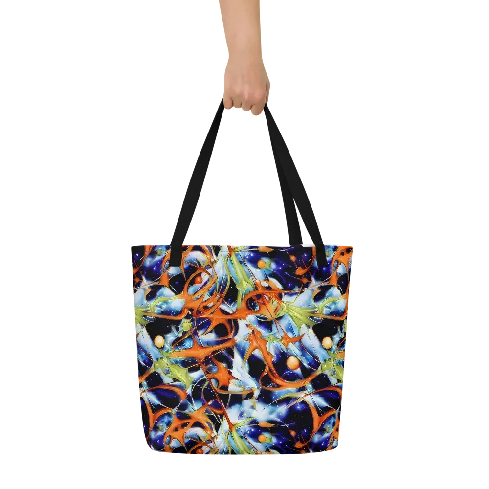 Astral Citrus on Large Tote Bag W/ Pocket — Front
