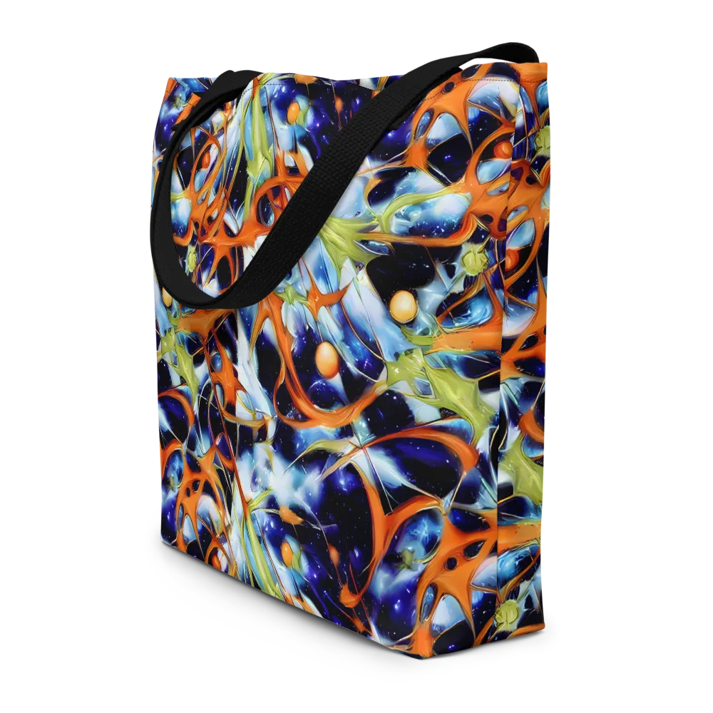 Astral Citrus on Large Tote Bag W/ Pocket — Front