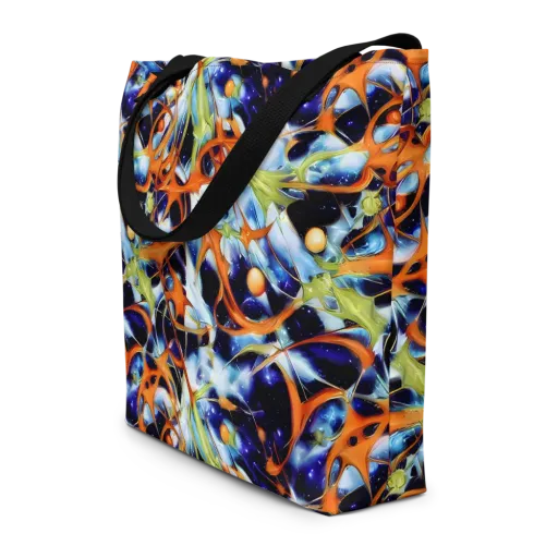 Astral Citrus on a Large Tote Bag W/ Pocket